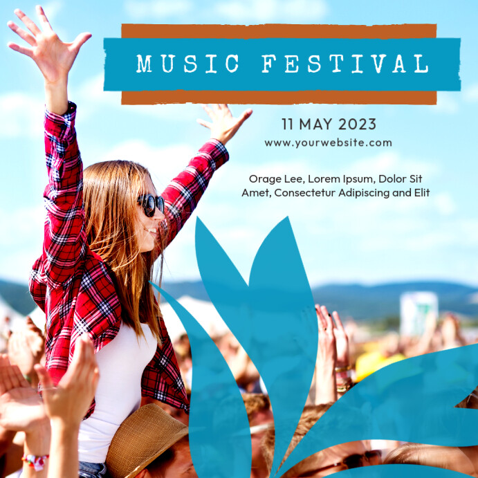 Music Festival Template Instagram Post