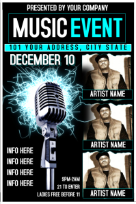 music event flyers
