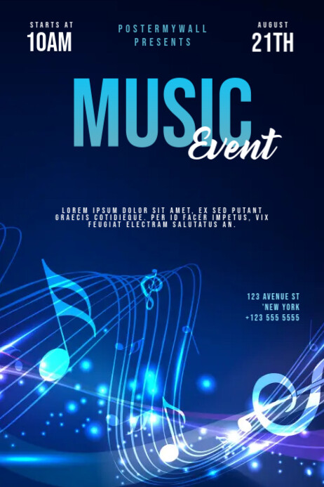 Copy Of Music Flyer Template Postermywall