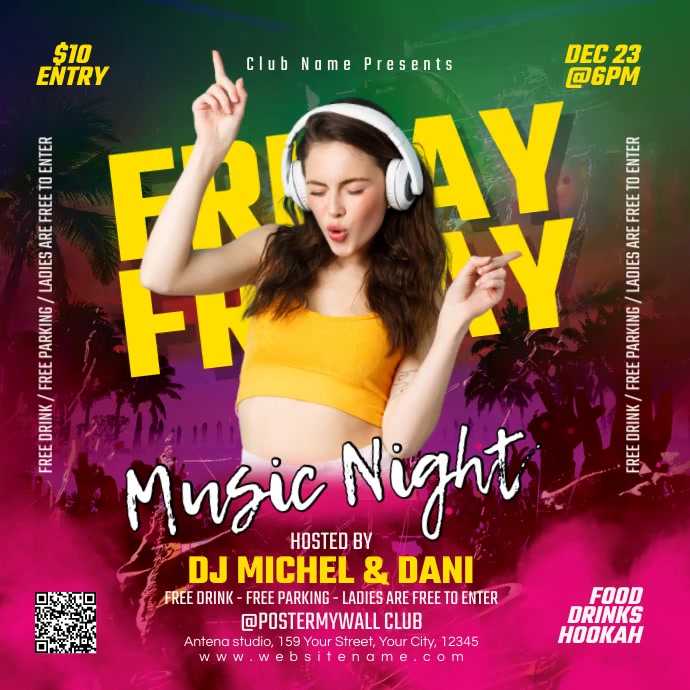 Music Instagram Flyer template