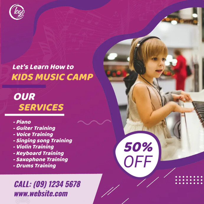 Music Lesson Services Flyer Template | PosterMyWall