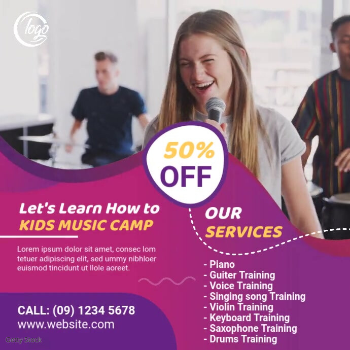 Music Lesson Services Flyer Template | PosterMyWall