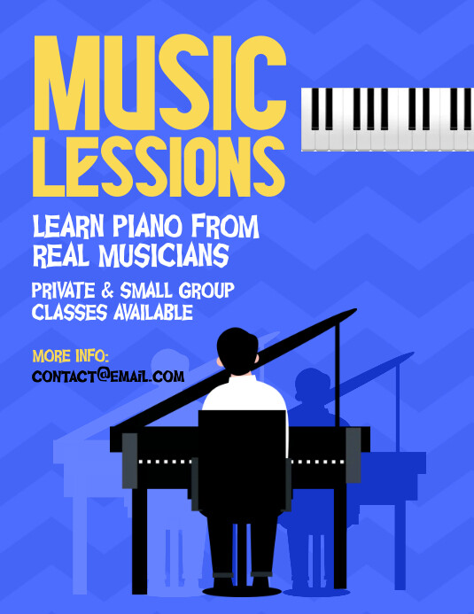 Music Lessons Flyer Template | PosterMyWall