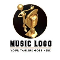 music logo, band logo, concert logo, movie logo, award logo, Logotipo template