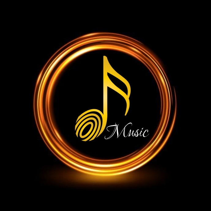 Music logo, guitar logo, music 3d gold logo Template | PosterMyWall