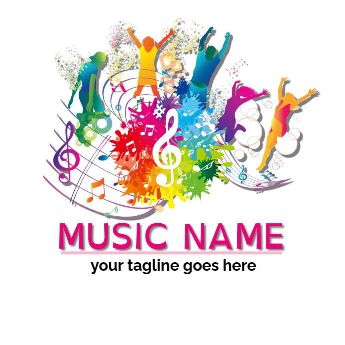 music logo, band logo, dance logo, template