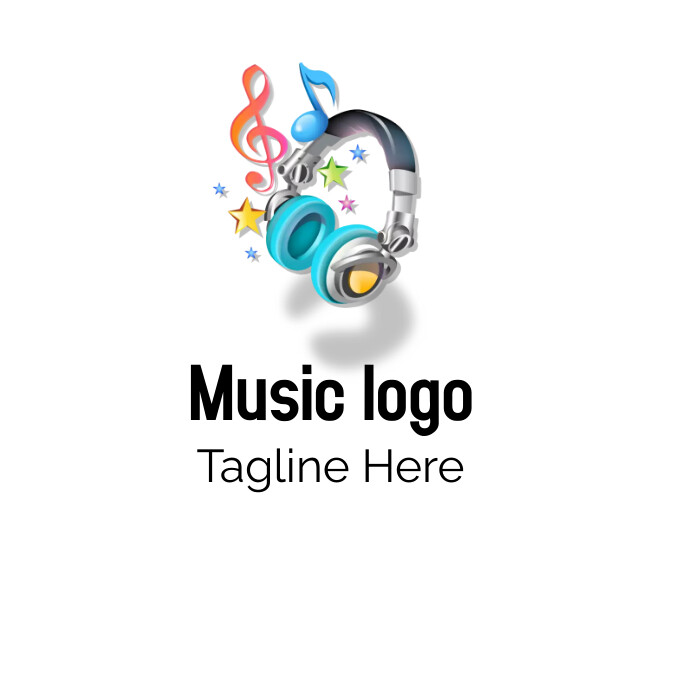 Music logo, Dj logo, song logo Logotyp template