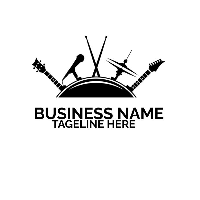 music logo , dj logo, producer logo,band log Logotyp template