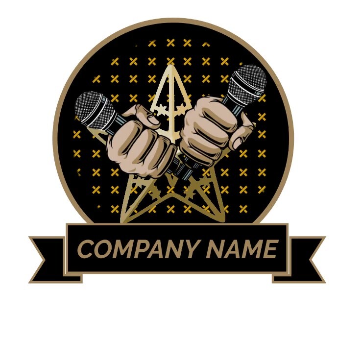 music logo , dj logo, studio record or band l template