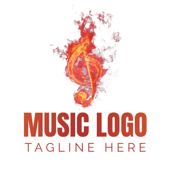 Random Music Logos White Music Logo Logos Template | PosterMyWall