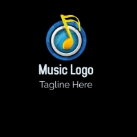 Music logo design, Musical note Logo Logotipo template