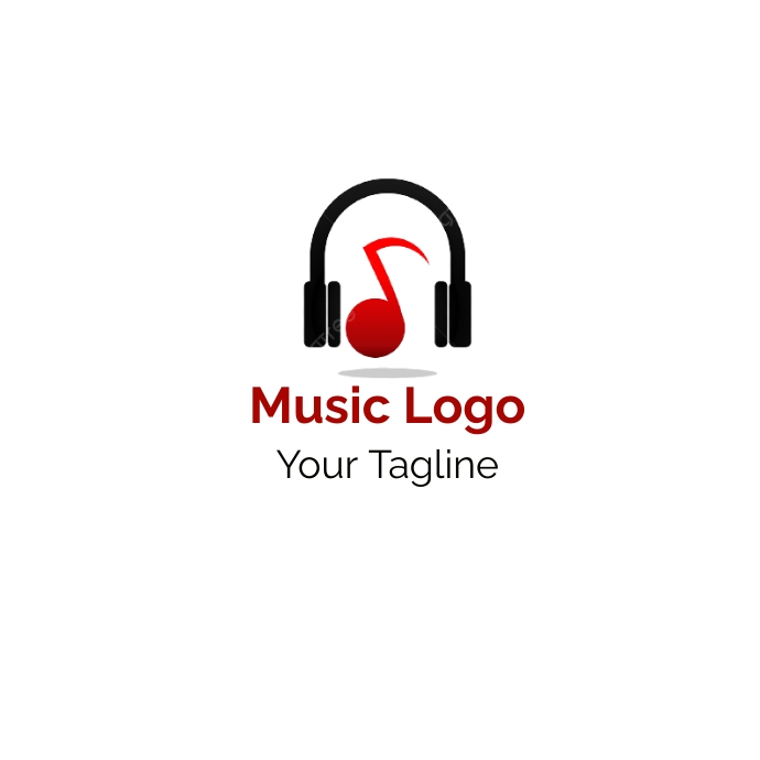 Music logo design, Musical note Logo template