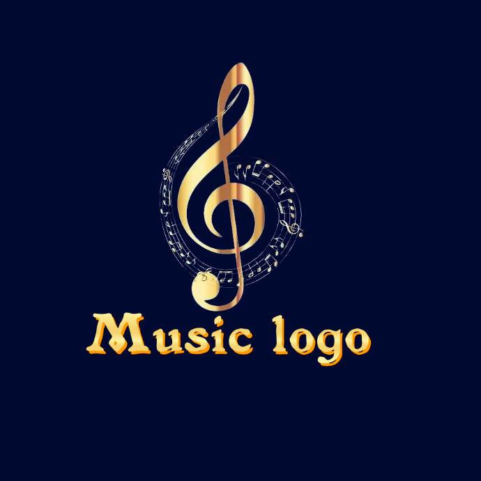 Music logo design, Musical note Logo template