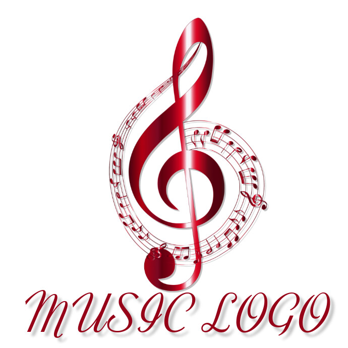 White Music Logo Logos Template | PosterMyWall