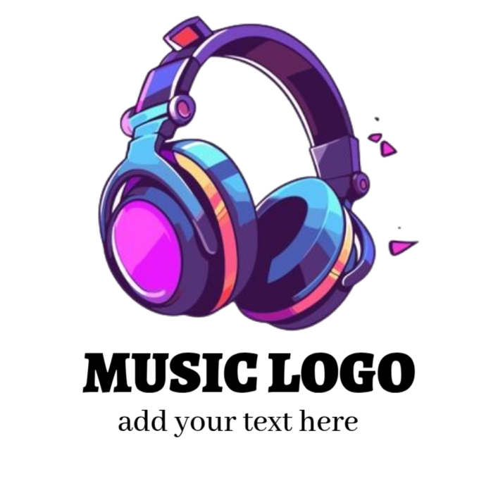 Random Music Logos White Music Logo Logos Template | PosterMyWall