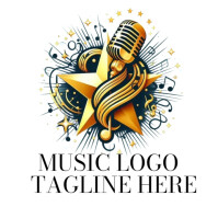 White Music Logo Logo Template