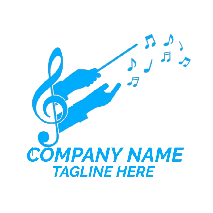 music  logo microphone and headset logo , con template