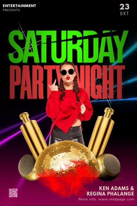 Music Night aurora Poster Template