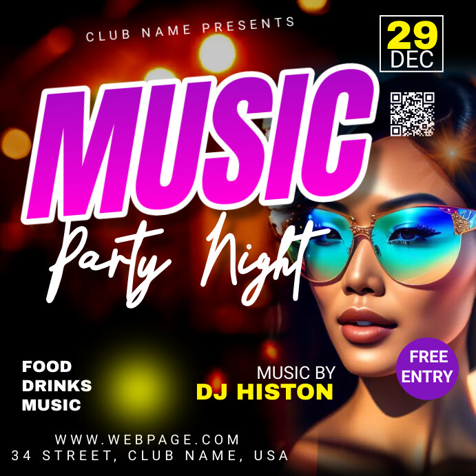Music Night Bar Templates PosterMyWall