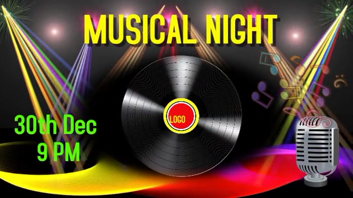 Musical Night Program Card Design Music Night Template | PosterMyWall