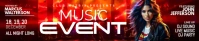 Music night Soundcloud Banner template