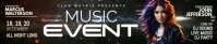 Music night Bannière Soundcloud template