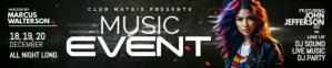 Music night Transparent Soundcloud template