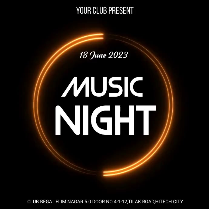 music night Template PosterMyWall