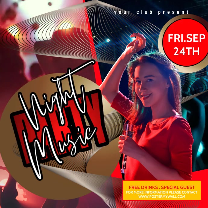 Musical Night Program Card Design Music Night Template | PosterMyWall