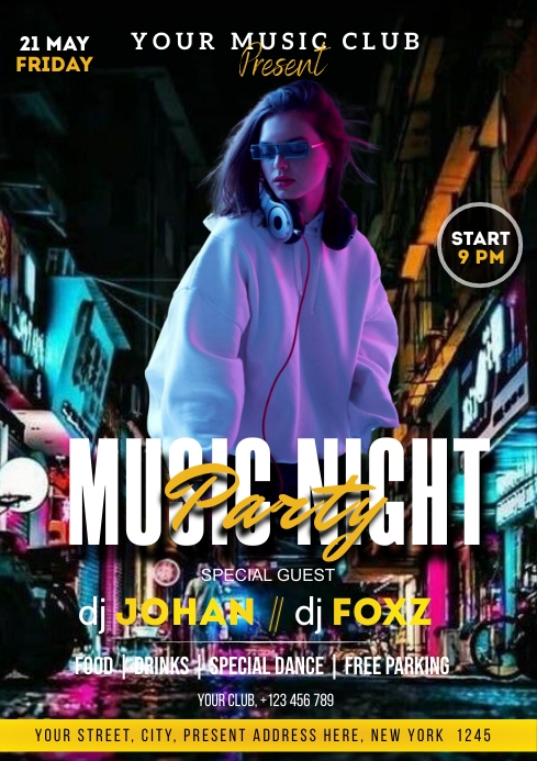 Copy of music night | PosterMyWall