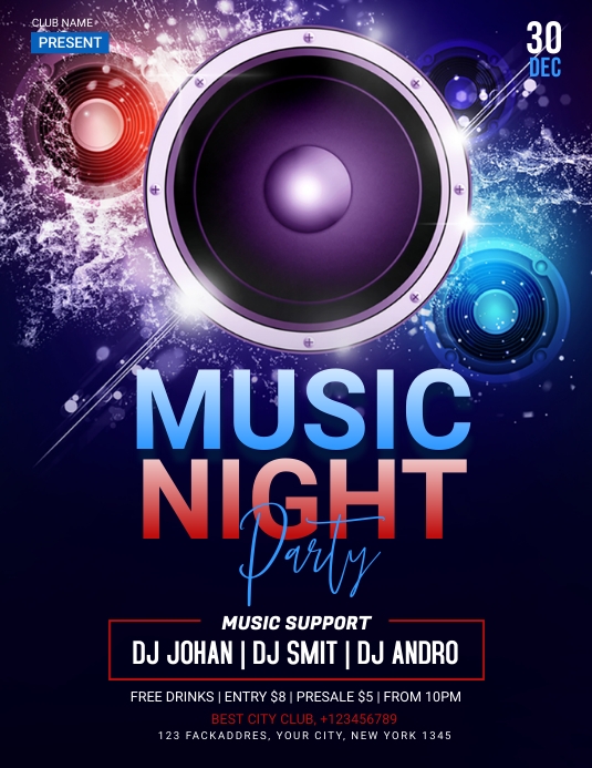 Copy of Music Night | PosterMyWall