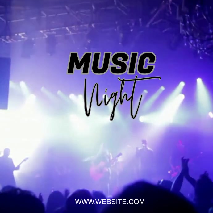 Musical Night Program Card Design Music Night Template | PosterMyWall