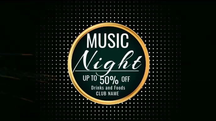 Musical Night Program Card Design music night Template | PosterMyWall