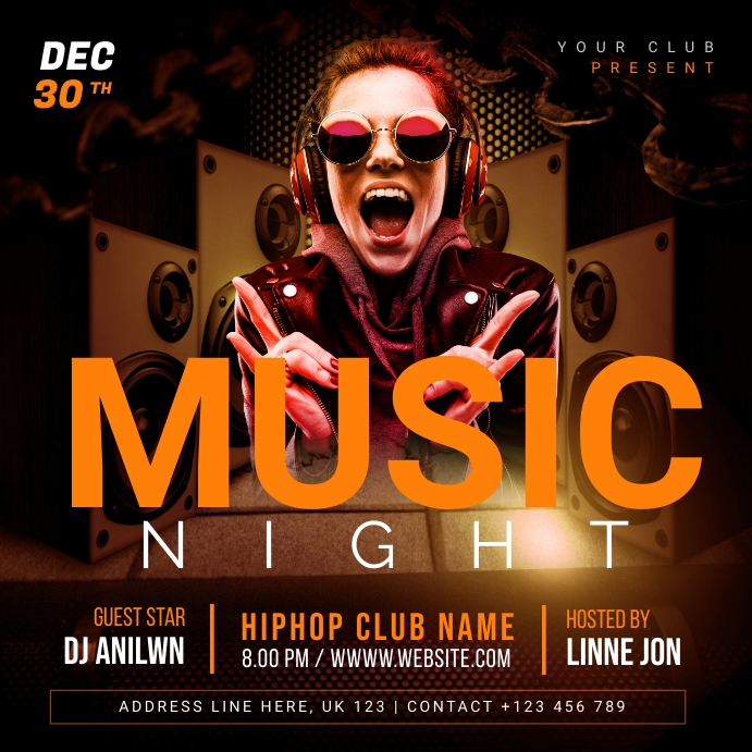 Music Night Flyer Template PosterMyWall