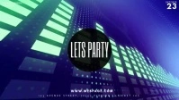 music night party Vidéo de couverture Facebook (16:9) template