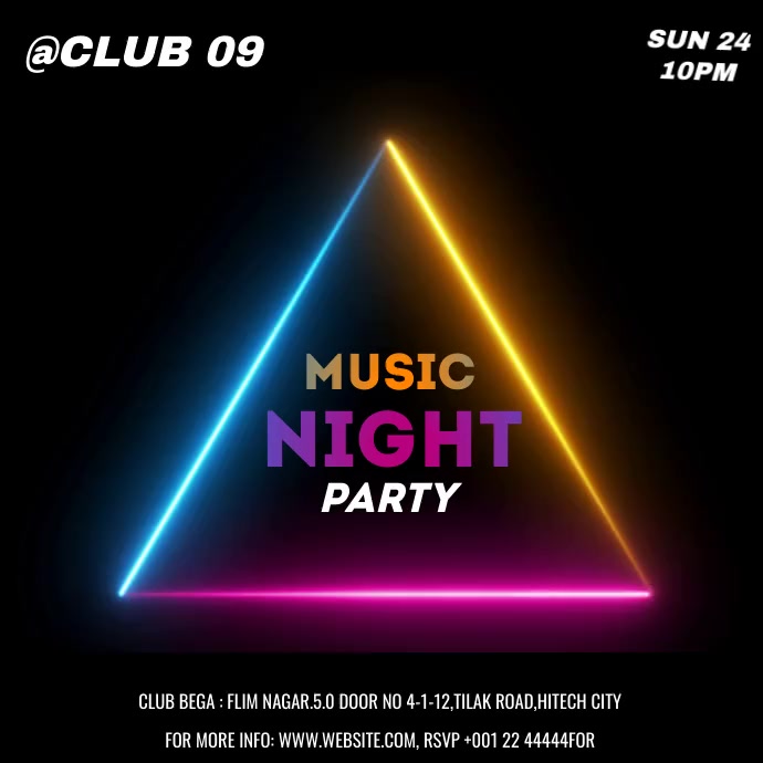 music night party Template PosterMyWall