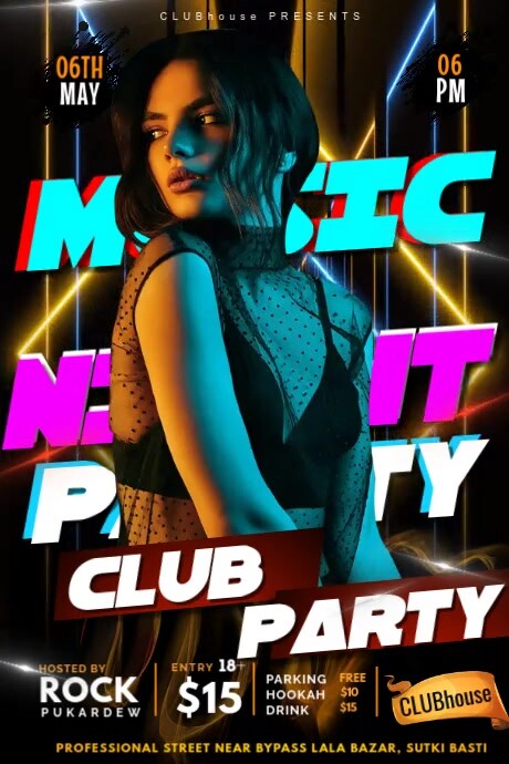 music night party Template | PosterMyWall