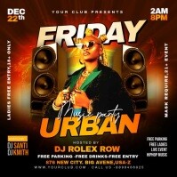 Music NIght Party Flyer Publicación de Instagram template
