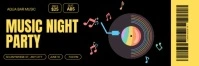 Music Night Party Ticket Twitter Banner template