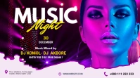 Music Night party Twitter Post Template