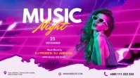 Music Night party Twitter Post Template