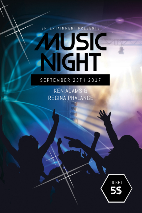 Music Night Flyer Template PosterMyWall Music Night Flyer Template PosterMyWall