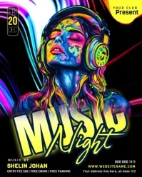Music Night Template Instagram Portrait