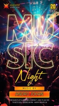 Music Night Template Instagram Reel