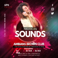 Music Nightclub Ad Instagram-opslag template