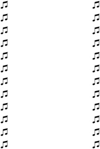 music notes design template | musical notes design template Póster