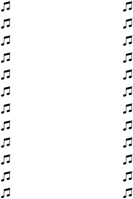 music notes design template | musical notes design template Plakkaat