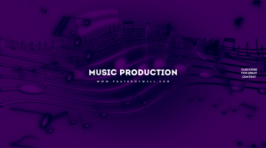 Lilla Music Production Promotion Coverfoto til YouTube-kanal Template