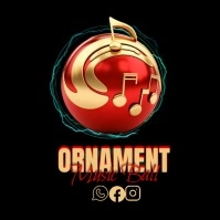 Music ornament animation logo template