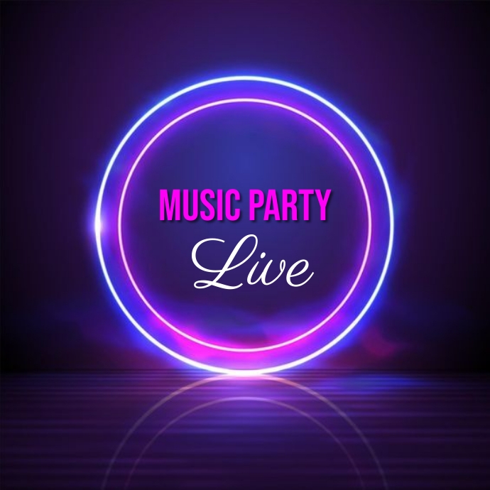 music party  & dance flyer Logo template